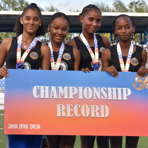 Seychelles School Athletics Championships - 4x100 m WU20 50.50 sec.